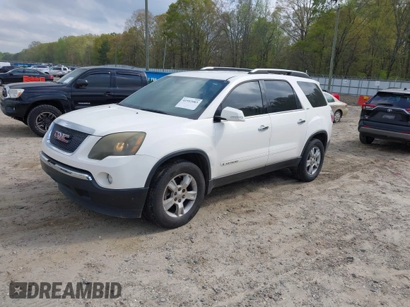 2007 GMC Acadia SLT with VIN 1GKER23737J151780, listed as a IAAI auction lot 41952083 with 172,719 mi miles and . Bid and sale history available at carsss.com. Image 2.