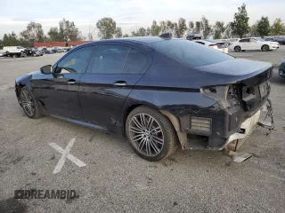 2018 BMW 5 Series 530i with VIN WBAJA5C59JG898206, listed as a Copart auction lot 43661015 with 75,243 mi miles and Salvage Title. Bid and sale history available at carsss.com. Image 2.