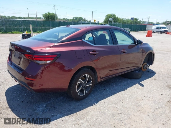 2024 Nissan Sentra SV с VIN 3N1AB8CV4RY340682, выставлен на аукционе IAAI как лот 42688774 с пробегом 40 073 миль миль и . История ставок и продаж доступна на DreamBid. Изображение 4.