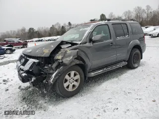 2008 Nissan Pathfinder S with VIN 5N1AR18U18C603567, listed as a Copart auction lot 46052275 with 137,545 mi miles and Salvage Title. Bid and sale history available at carsss.com. Image 1.