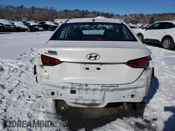 2018 Hyundai Accent SEL with VIN 3KPC24A3XJE035404, listed as a Copart auction lot 87393244 with 47,280 mi miles and Salvage Title. Bid and sale history available at carsss.com. Image 6.