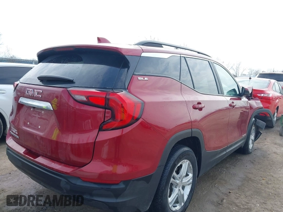 2021 GMC Terrain SLE with VIN 3GKALMEV3ML344121, listed as a IAAI auction lot 42025307 with 49,412 mi miles and . Bid and sale history available at carsss.com. Image 4.