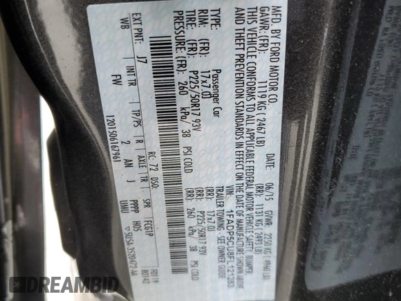 2015 Ford C-Max SEL z VIN 1FADP5CU8FL121283, wystawiony jako Copart lot #56185725 z przebiegiem 108 506 mil mil oraz Szkoda całkowita • Salvage title. Historia ofert i sprzedaży dostępna na DreamBid. Obrazek 13.
