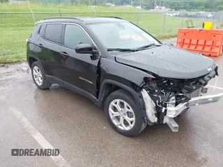 2024 Jeep Compass Latitude с VIN 3C4NJDBN0RT101378, выставлен на аукционе IAAI как лот 42416738 с пробегом 22 706 миль миль и . История ставок и продаж доступна на DreamBid. Изображение 1.