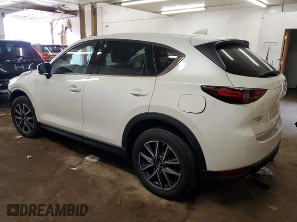 2018 Mazda CX-5 Grand Touring with VIN JM3KFBDM6J0455993, listed as a Copart auction lot 61414275 with 77,570 mi miles and Salvage title. Bid and sale history available at DreamBid. Image 2.