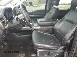 2021 Ford F-150 XL with VIN 1FTFW1E56MFA78191, listed as a Copart auction lot 57582025 with 92,347 mi miles and Salvage title. Bid and sale history available at DreamBid. Image 7.