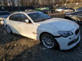 2013 BMW 7 Series 750i with VIN WBAYA8C50DC996469, listed as a Copart auction lot 41450395 with 17,504 mi miles and Non repairable. Bid and sale history available at DreamBid. Image 4.