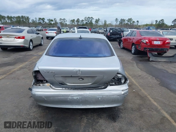 2003 Mercedes-Benz S-Class 4.3L with VIN WDBNG70J23A317424, listed as a IAAI auction lot 41716056 with 175,616 mi miles. Bid and sale history available at carsss.com. Image 16.