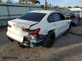 2022 BMW M3 Competition xDrive with VIN WBS43AY07NFL94130, listed as a Copart auction lot 61525892 with 2,784 mi miles. Bid and sale history available at carsss.com. Image 4.