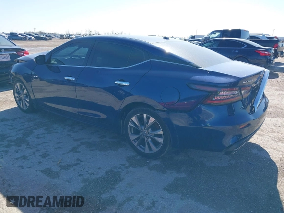 2020 Nissan Maxima SV with VIN 1N4AA6CV0LC381630, listed as a IAAI auction lot 41754295 with 102,971 mi miles. Bid and sale history available at carsss.com. Image 3.
