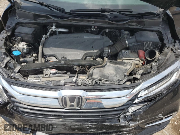 2018 Honda Odyssey Elite with VIN 5FNRL6H92JB050180, listed as a Copart auction lot 60478375 with 104,776 mi miles and Salvage title. Bid and sale history available at DreamBid. Image 12.