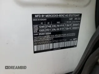 2023 Mercedes-Benz EQB 250+ z VIN W1N9M0CB0PN018254, wystawiony jako Copart lot #82181993 z przebiegiem 17 423 mil mil oraz . Historia ofert i sprzedaży dostępna na DreamBid. Obrazek 13.