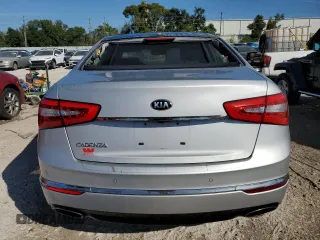 2016 Kia Cadenza Premium with VIN KNALN4D75G5220922, listed as a Copart auction lot 75890434 with 97,541 mi miles and Salvage Title. Bid and sale history available at carsss.com. Image 6.