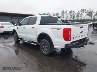 2021 Ford Ranger XL with VIN 1FTER4FH0MLD15496, listed as a IAAI auction lot 41306468 with 81992 miles. Bid and sale history available at carsss.com. Image 3.