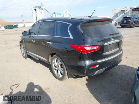 2014 Infiniti QX60 with VIN 5N1AL0MM9EC525598, listed as a IAAI auction lot 42212187 with 146,256 mi miles and . Bid and sale history available at carsss.com. Image 3.