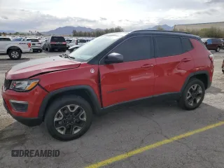 2017 Jeep Compass Trailhawk with VIN 3C4NJDDB8HT668097, listed as a Copart auction lot 51618075 with 70,612 mi miles and Salvage title. Bid and sale history available at DreamBid. Image 1.