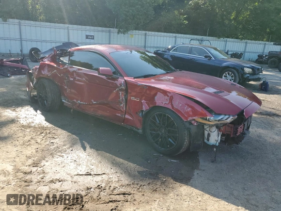 2019 Ford Mustang GT with VIN 1FA6P8CF0K5112877, listed as a Copart auction lot 59865955 with 85,527 mi miles and Salvage title. Bid and sale history available at DreamBid. Image 4.