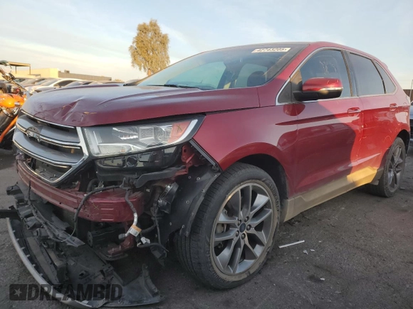 2016 Ford Edge Titanium with VIN 2FMPK3K84GBB78656, listed as a Copart auction lot 42743205 with 111,429 mi miles and Salvage Title. Bid and sale history available at carsss.com. Image 1.