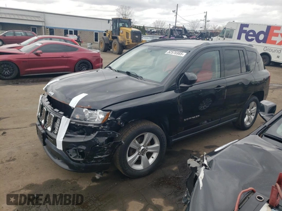 2016 Jeep Compass High Altitude Edition with VIN 1C4NJDEBXGD776207, listed as a Copart auction lot 52576985 with 91,642 mi miles and Salvage Title. Bid and sale history available at carsss.com. Image 1.