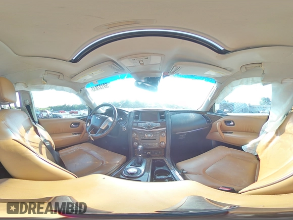2017 Infiniti QX80 Signature Edition with VIN JN8AZ2NE3H9158323, listed as a Copart auction lot 59137865 with 150,849 mi miles and Salvage title. Bid and sale history available at DreamBid. Image 15.