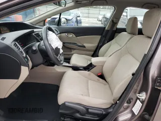 2015 Honda Civic Sedan LX with VIN 19XFB2F57FE248961, listed as a Copart auction lot 46112165 with 49,502 mi miles and Salvage Title. Bid and sale history available at carsss.com. Image 7.