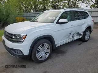 2019 Volkswagen Atlas SE z VIN 1V2UR2CAXKC571180, wystawiony jako Copart lot #57151835 z przebiegiem 63 318 mil mil oraz Szkoda całkowita • Salvage title. Historia ofert i sprzedaży dostępna na DreamBid. Obrazek 1.