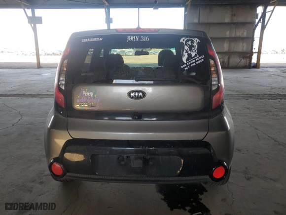 2016 Kia Soul + with VIN KNDJP3A59G7323220, listed as a Copart auction lot 52197595 with 108,272 mi miles and Clean Title. Bid and sale history available at carsss.com. Image 6.