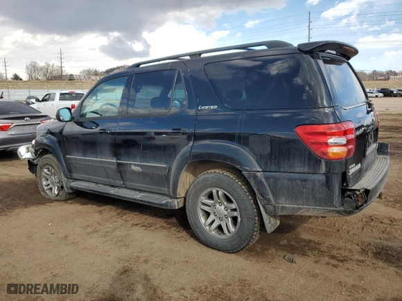 2004 Toyota Sequoia Limited with VIN 5TDBT48A04S208483, listed as a Copart auction lot 45672095 with 262,847 mi miles and Salvage Title. Bid and sale history available at carsss.com. Image 2.