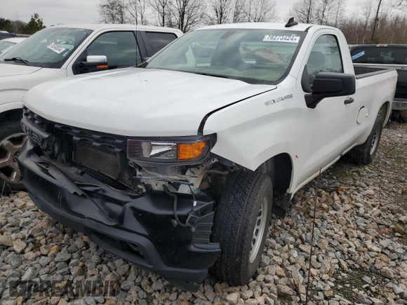 2021 Chevrolet Silverado 1500 Work Truck with VIN 3GCNWAEH7MG202084, listed as a Copart auction lot 78273424 with 107,274 mi miles and Salvage Title. Bid and sale history available at carsss.com. Image 1.