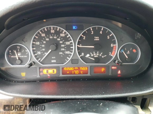 2003 BMW 3 Series 330xi with VIN WBAEW53463PG21285, listed as a Copart auction lot 72724944 with 193,580 mi miles and Clean Title. Bid and sale history available at carsss.com. Image 9.