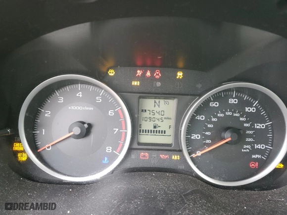 2014 Subaru Forester 2.5i Premium with VIN JF2SJAEC9EH451601, listed as a Copart auction lot 44737025 with 109,045 mi miles and Salvage Title. Bid and sale history available at carsss.com. Image 9.