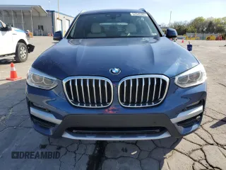 2021 BMW X3 xDrive30i with VIN 5UXTY5C09M9H50725, listed as a Copart auction lot 52645365 with 27,652 mi miles and Salvage Title. Bid and sale history available at DreamBid. Image 5.