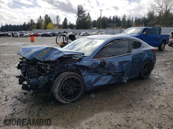 2017 Mazda 3 Sport with VIN JM1BN1U78H1127253, listed as a Copart auction lot 52208175 with 85,966 mi miles and Salvage Title. Bid and sale history available at DreamBid. Image 1.