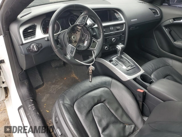 2015 Audi A5 Premium with VIN WAUCFAFRXFA049486, listed as a Copart auction lot 42495405 with 0 mi miles and Salvage Title. Bid and sale history available at carsss.com. Image 8.