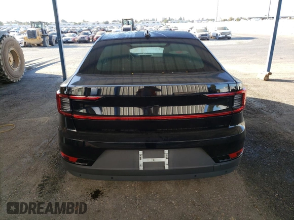 2023 Polestar 2 with VIN YSMEG3KA7PL142187, listed as a Copart auction lot 75898314 with 48,338 mi miles and Salvage Title. Bid and sale history available at carsss.com. Image 6.