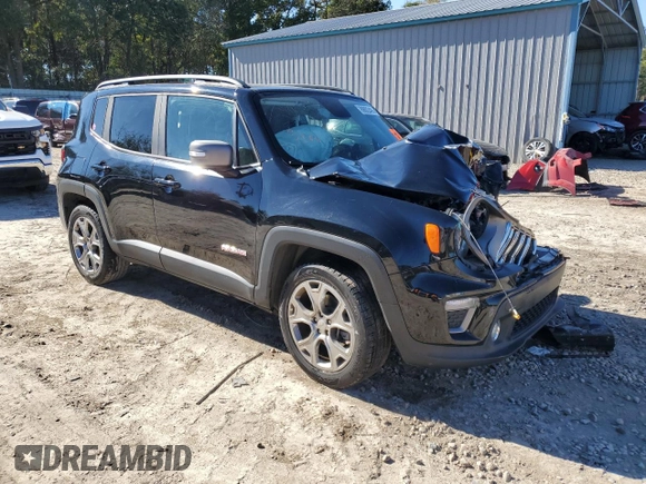 2019 Jeep Renegade Limited with VIN ZACNJAD11KPK09916, listed as a Copart auction lot 89002485 with Not Provided miles and Non Repairable. Bid and sale history available at DreamBid. Image 4.