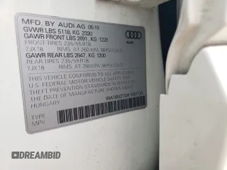 2019 Audi Q3 Premium Plus with VIN WA1BECF30K1067122, listed as a Copart auction lot 61161544 with 22,697 mi miles and Salvage Title. Bid and sale history available at carsss.com. Image 12.