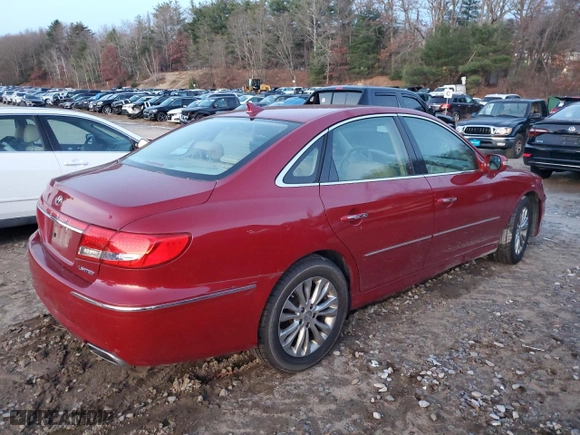 2011 Hyundai Azera Limited with VIN KMHFC4DF6BA552313, listed as a Copart auction lot 82282354 with 0 mi miles and Clean Title. Bid and sale history available at carsss.com. Image 3.