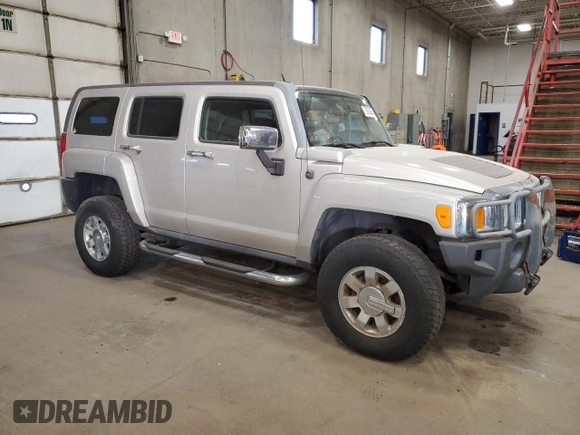 2007 Hummer H3 SUV with VIN 5GTDN13E778137599, listed as a Copart auction lot 76863904 with 210,810 mi miles and Salvage Title. Bid and sale history available at DreamBid. Image 4.