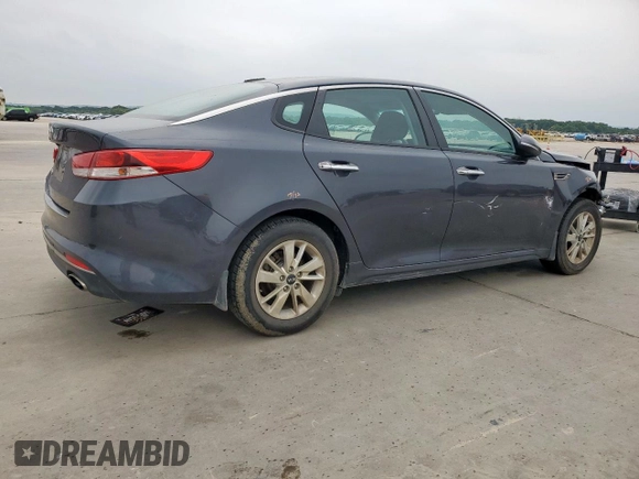 2017 Kia Optima LX with VIN KNAGT4L38H5155488, listed as a Copart auction lot 55551865 with 165,965 mi miles and Salvage title. Bid and sale history available at DreamBid. Image 3.