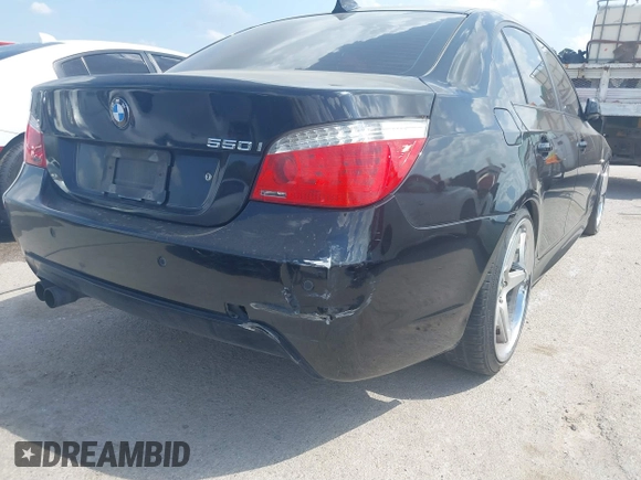 2008 BMW 5 Series 550i with VIN WBANW53548CT50425, listed as a IAAI auction lot 41886236 with 137,315 mi miles. Bid and sale history available at carsss.com. Image 6.