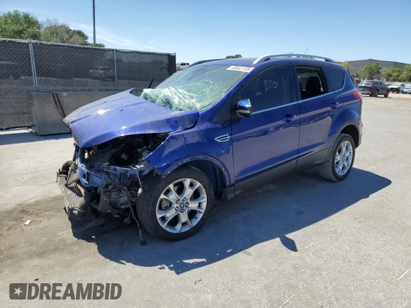 2015 Ford Escape Titanium with VIN 1FMCU9J90FUA70923, listed as a Copart auction lot 49832155 with 142,600 mi miles and Salvage title. Bid and sale history available at DreamBid. Image 1.