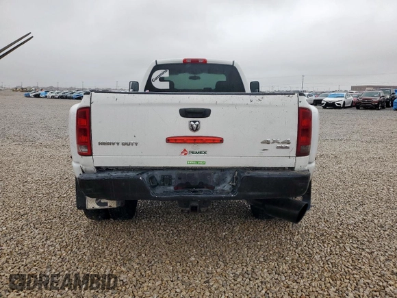 2005 Dodge 3500 SLT with VIN 3D7MS48C55G827132, listed as a Copart auction lot 51147695 with 362,794 mi miles and Clean title. Bid and sale history available at DreamBid. Image 6.