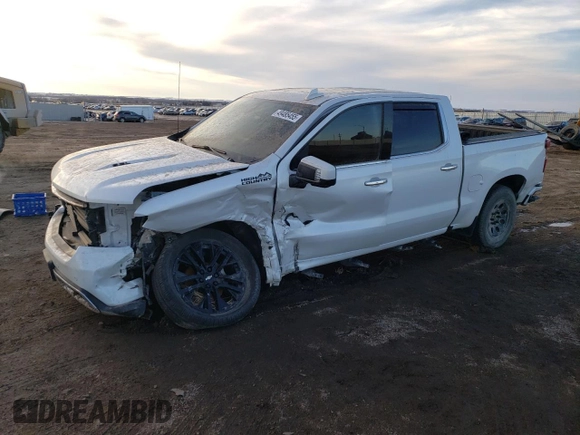 2020 Chevrolet Silverado 1500 High Country with VIN 1GCUYHEL3LZ228960, listed as a Copart auction lot 49485455 with 113,558 mi miles and Salvage Title. Bid and sale history available at carsss.com. Image 1.