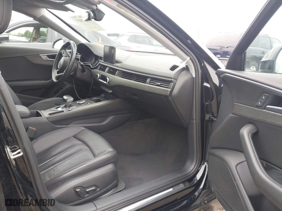2019 Audi A4 Premium with VIN WAUGMAF45KN021738, listed as a IAAI auction lot 41583455 with 53,337 mi miles. Bid and sale history available at carsss.com. Image 5.