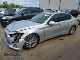 2014 Infiniti Q50 Premium z VIN JN1BV7AP7EM686569, wystawiony jako Copart lot #54876895 z przebiegiem 132 339 mil mil oraz Szkoda całkowita • Salvage title. Historia ofert i sprzedaży dostępna na DreamBid. Obrazek 1.