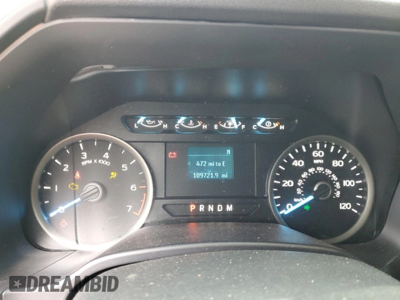 2020 Ford F-150 XL with VIN 1FTEW1E4XLFB00873, listed as a Copart auction lot 58378645 with 109,721 mi miles and Salvage title. Bid and sale history available at DreamBid. Image 9.