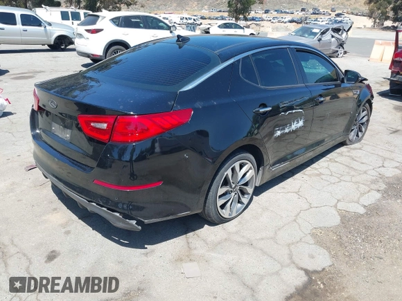 2015 Kia Optima SX Turbo with VIN 5XXGR4A66FG368012, listed as a IAAI auction lot 42281255 with 133,809 mi miles and . Bid and sale history available at DreamBid. Image 4.