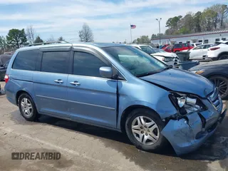 2007 Honda Odyssey EX-L with VIN 5FNRL38747B105430, listed as a IAAI auction lot 41841005 with 286,605 mi miles. Bid and sale history available at carsss.com. Image 13.