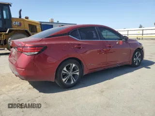2021 Nissan Sentra SV with VIN 3N1AB8CVXMY267939, listed as a Copart auction lot 55701135 with 50,530 mi miles and Salvage title. Bid and sale history available at DreamBid. Image 3.